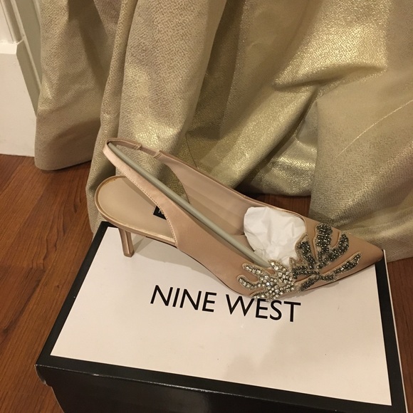 New Nine West Evening Heels Size 10 - Picture 2 of 8